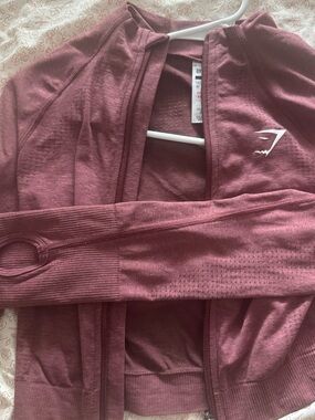 Gymshark Mauve Performance Zip Jacket